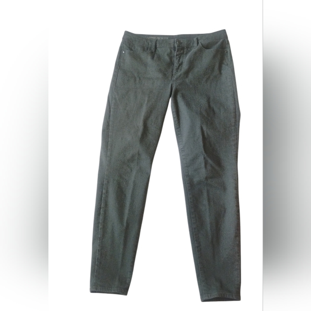 Talbots Olive Green Flawless Cropped Jeggings SZ 10